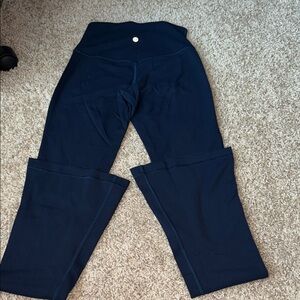 Align High-Rise Mini Flare Pant - True Navy size 4 seam 32”